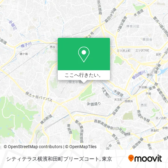 シティテラス横濱和田町ブリーズコート地図