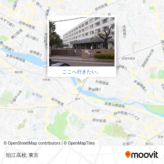 狛江高校地図