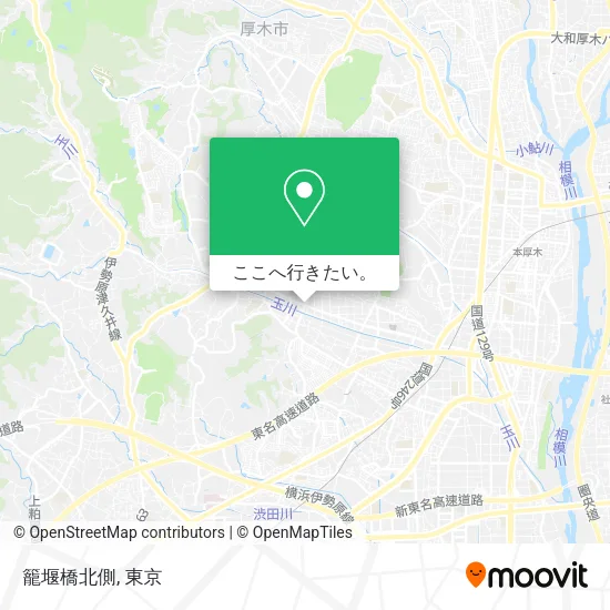 籠堰橋北側地図