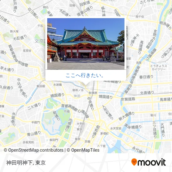 神田明神下地図