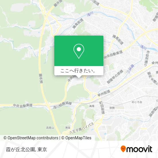 霞が丘北公園地図