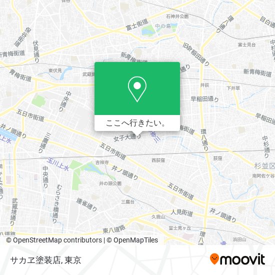 サカヱ塗装店地図