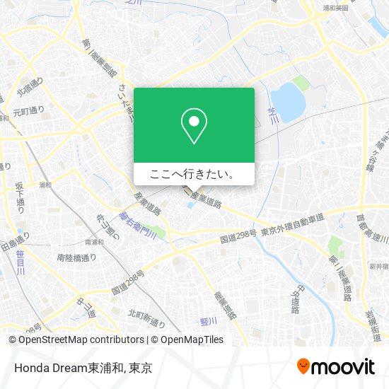 Honda Dream東浦和地図