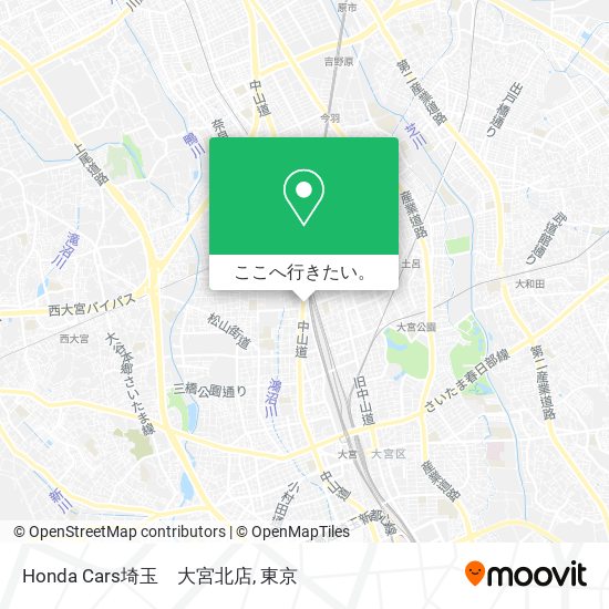 Honda Cars埼玉　大宮北店地図
