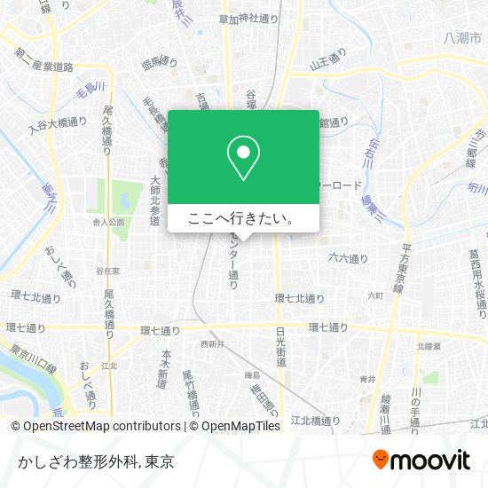 かしざわ整形外科地図