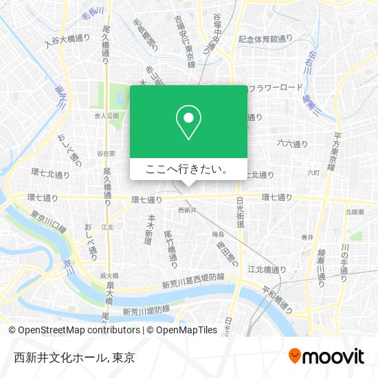 西新井文化ホール地図