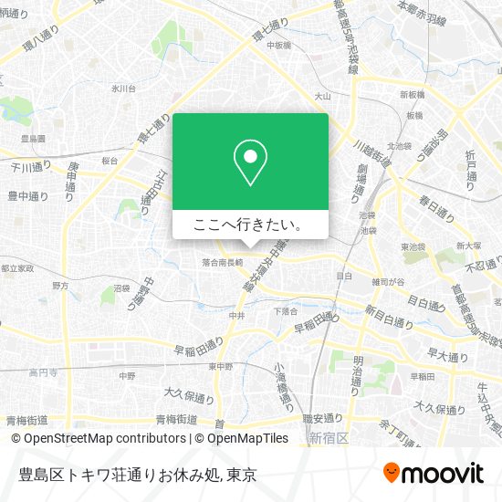 豊島区トキワ荘通りお休み処地図