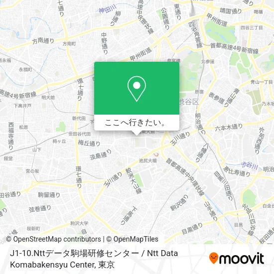 J1-10.Nttデータ駒場研修センター / Ntt Data Komabakensyu Center地図