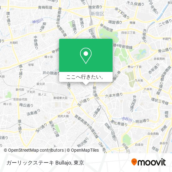 ガーリックステーキ Bullajo地図