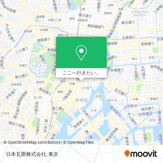 日本瓦斯株式会社地図