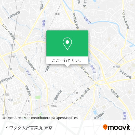 イワタク大宮営業所地図
