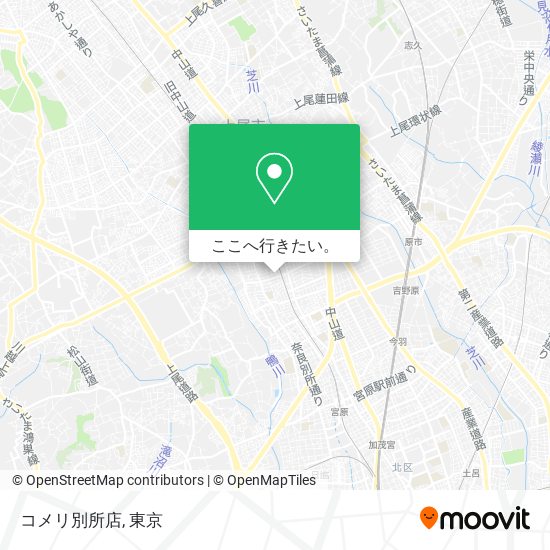 コメリ別所店地図