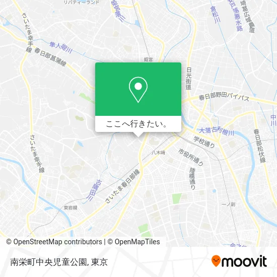 南栄町中央児童公園地図
