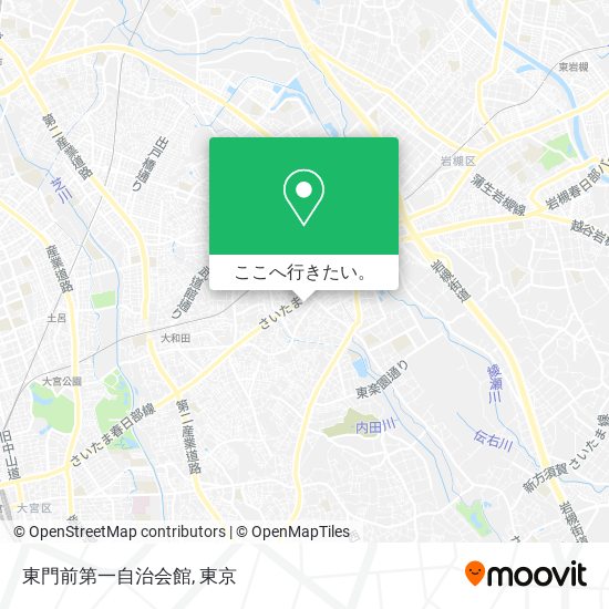 東門前第一自治会館地図