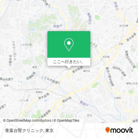 青葉台腎クリニック地図