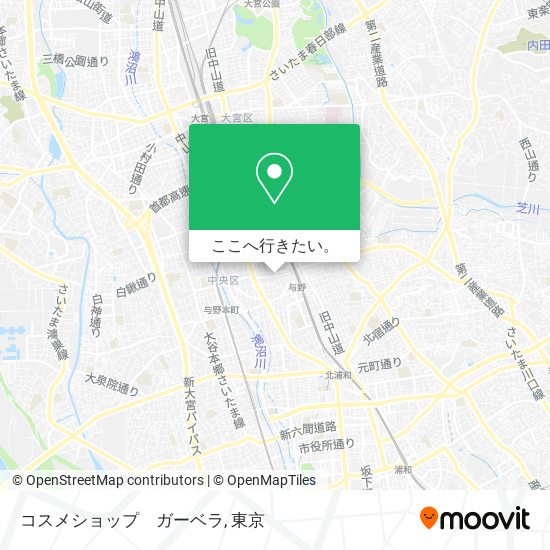 コスメショップ　ガーベラ地図