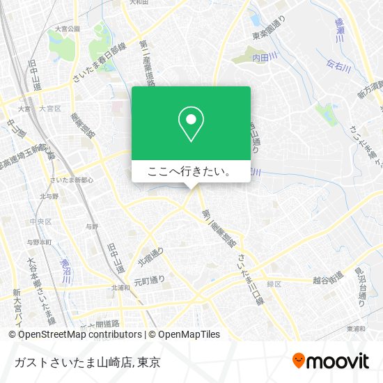 ガストさいたま山崎店地図