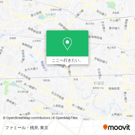 ファミール・桃井地図