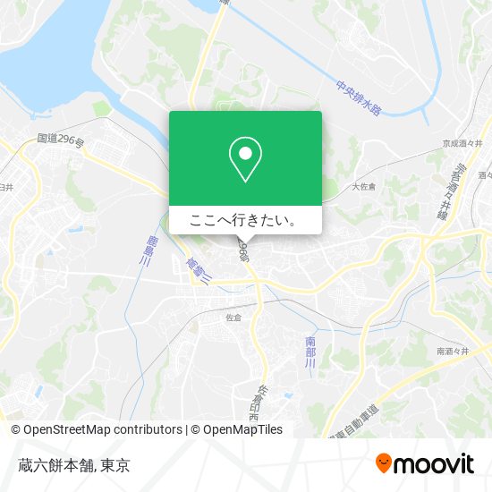 蔵六餅本舗地図