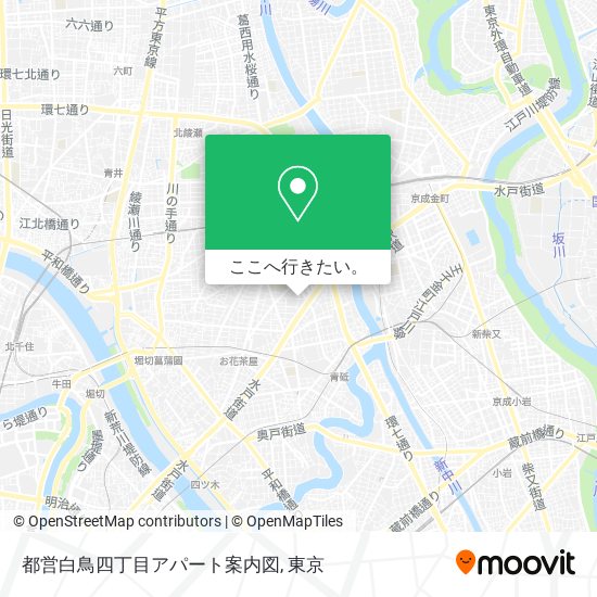 都営白鳥四丁目アパート案内図地図