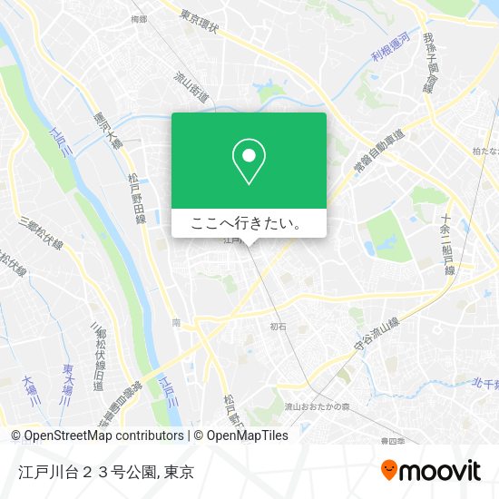 江戸川台２３号公園地図