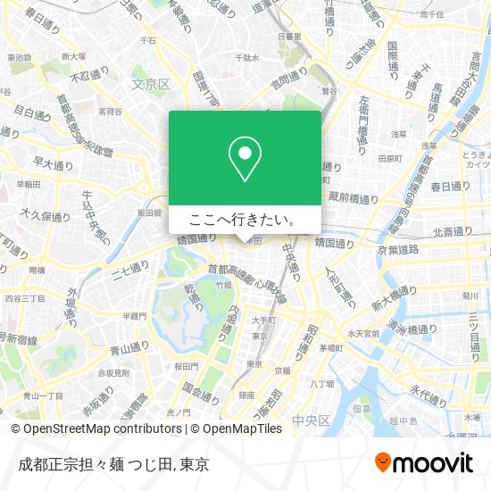 成都正宗担々麺 つじ田地図