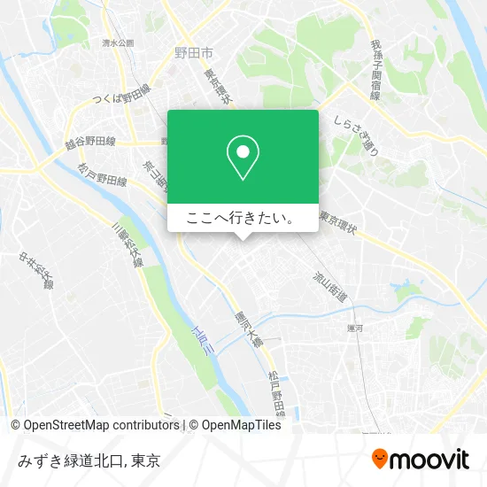 みずき緑道北口地図