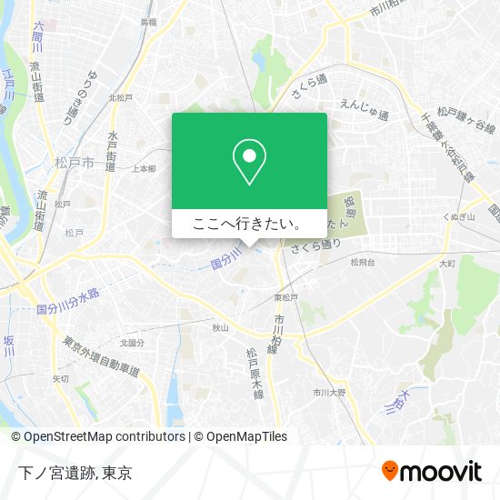 下ノ宮遺跡地図