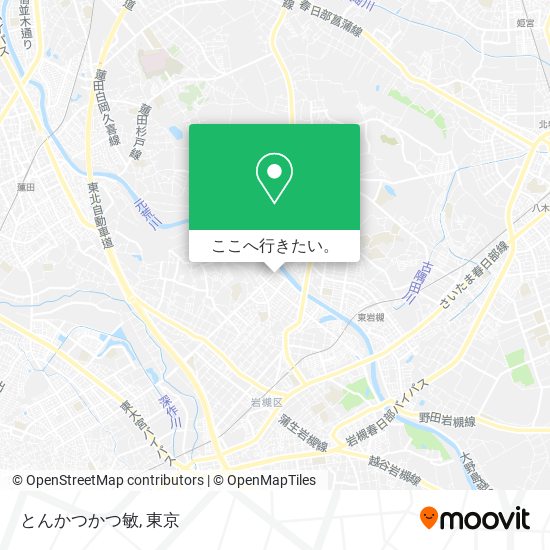 とんかつかつ敏地図