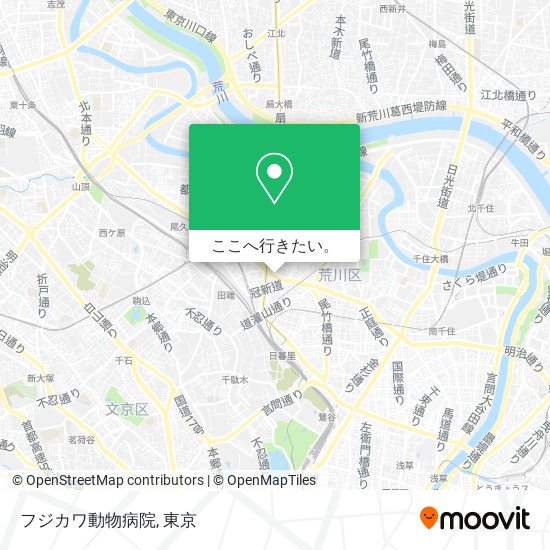 フジカワ動物病院地図