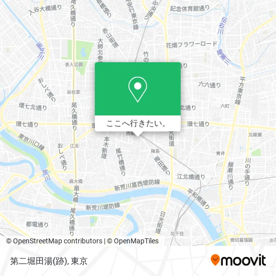 第二堀田湯(跡)地図