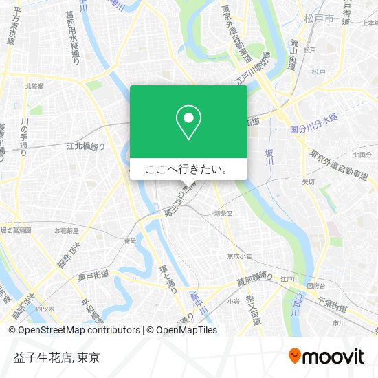 益子生花店地図