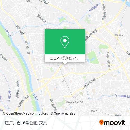 江戸川台16号公園地図