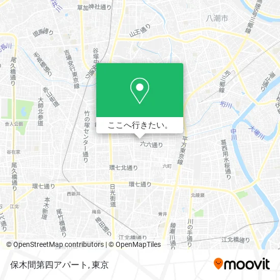 保木間第四アパート地図