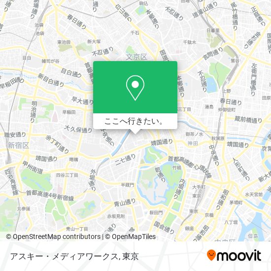アスキー・メディアワークス地図