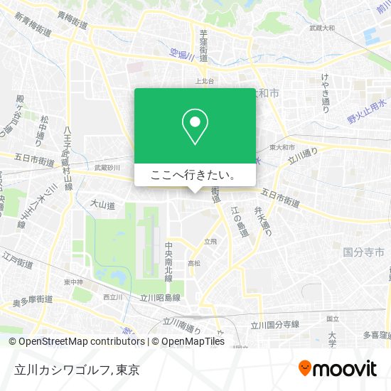 立川カシワゴルフ地図