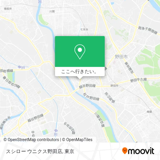 スシロー ウニクス野田店地図