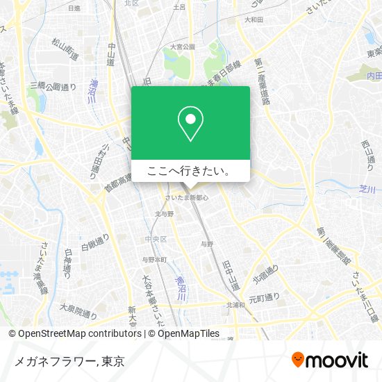 メガネフラワー地図