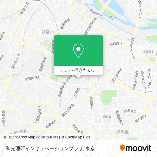 和光理研インキュベーションプラザ地図