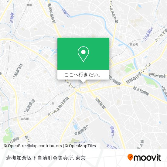 岩槻加倉坂下自治町会集会所地図