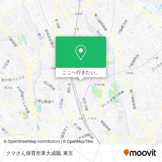 クマさん保育所東大成園地図