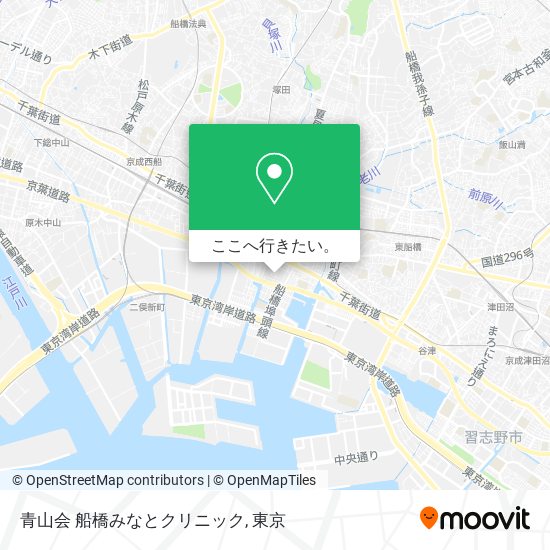 青山会 船橋みなとクリニック地図