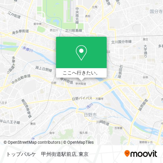 トップパルケ　甲州街道駅前店地図