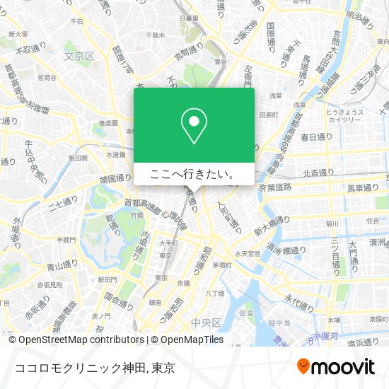ココロモクリニック神田地図
