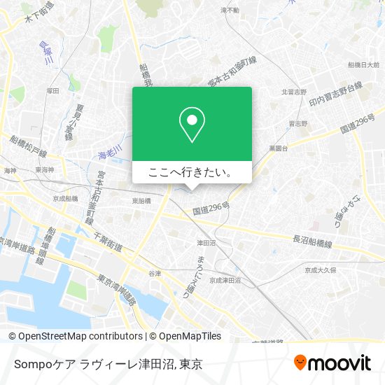 Sompoケア ラヴィーレ津田沼地図