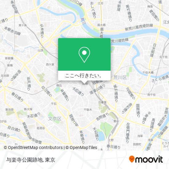 与楽寺公園跡地地図