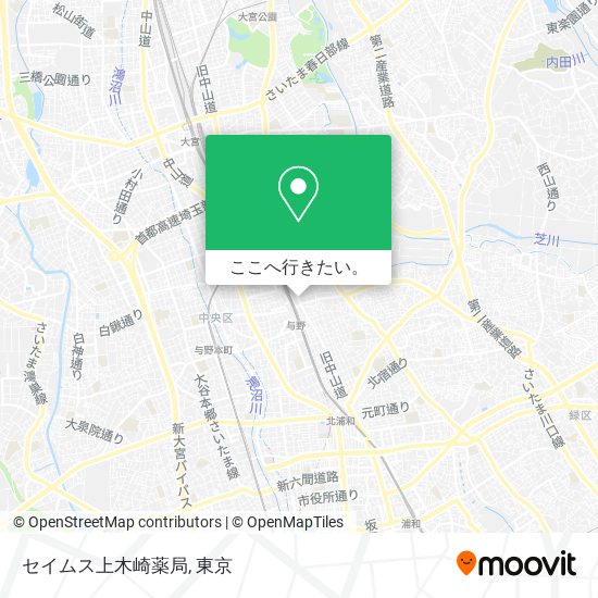 セイムス上木崎薬局地図