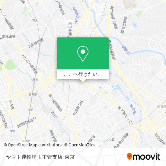 ヤマト運輸埼玉主管支店地図
