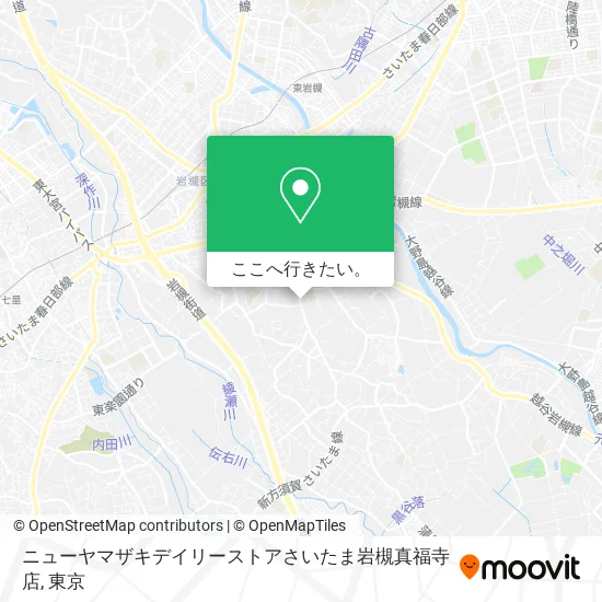 ニューヤマザキデイリーストアさいたま岩槻真福寺店地図