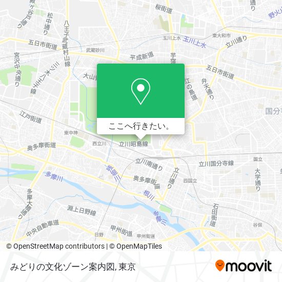 みどりの文化ゾーン案内図地図